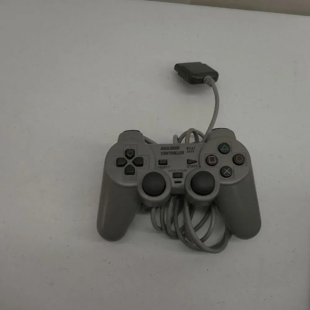 Playstation 1 PS1 Analogue Controller Dual‎ Jolt Turbo Gray Tested & Working